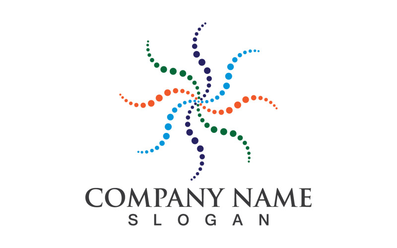 Halftone cirkel stippen vector illustratie ontwerp V5
