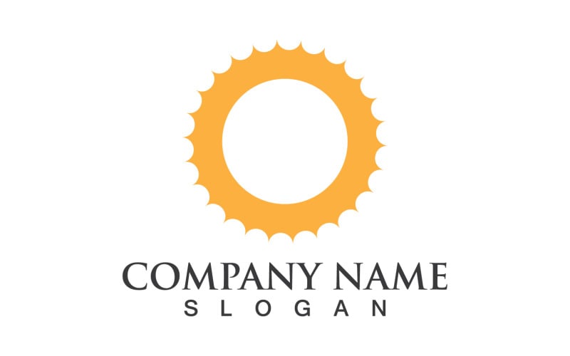 Sun Logo Illustration Icon Vector Template V10