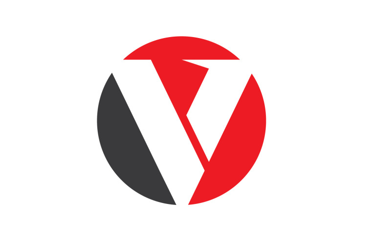 Una lettera iniziale modello di business Design Vector V11
