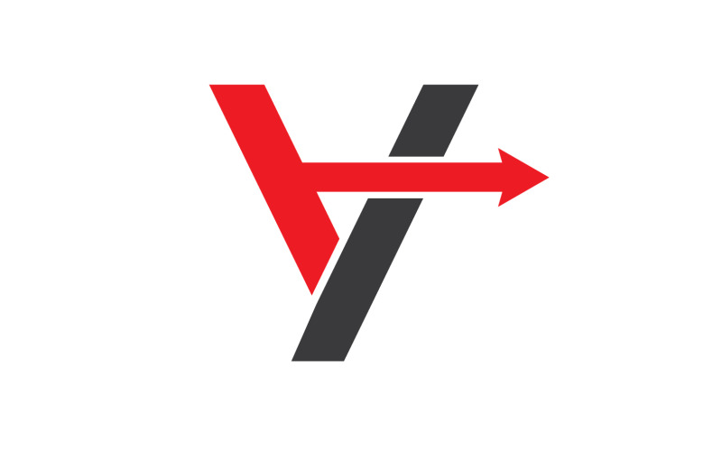 V brief eerste zakelijke sjabloonontwerp Vector V1