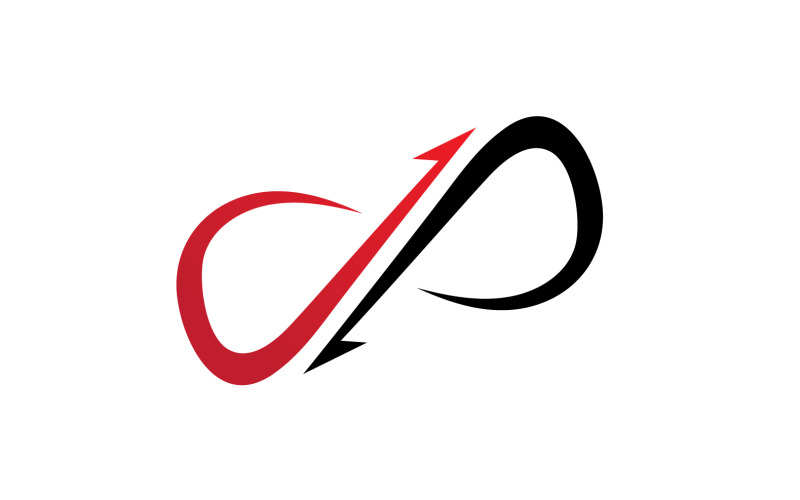 Infinity Design Vector Logo Design Loop Szablon V14