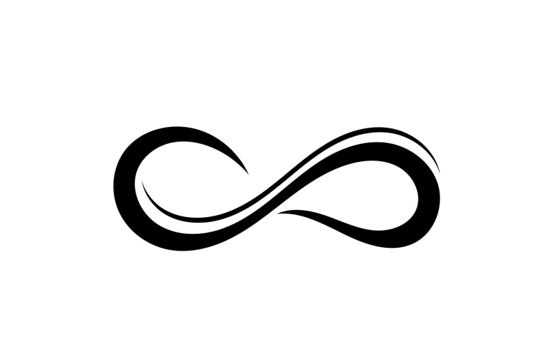Modèle de boucle de conception de logo vectoriel Infinity Design V12