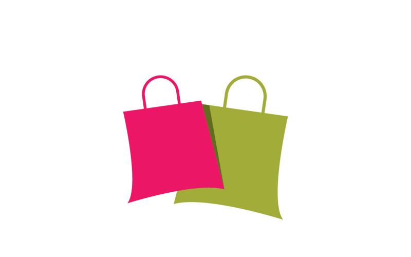 Modèle de logo de boutique en ligne Vector Icon Design V2