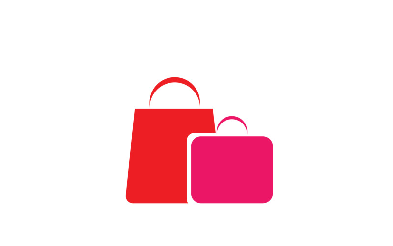 Modèle de logo de boutique en ligne Vector Icon Design V5
