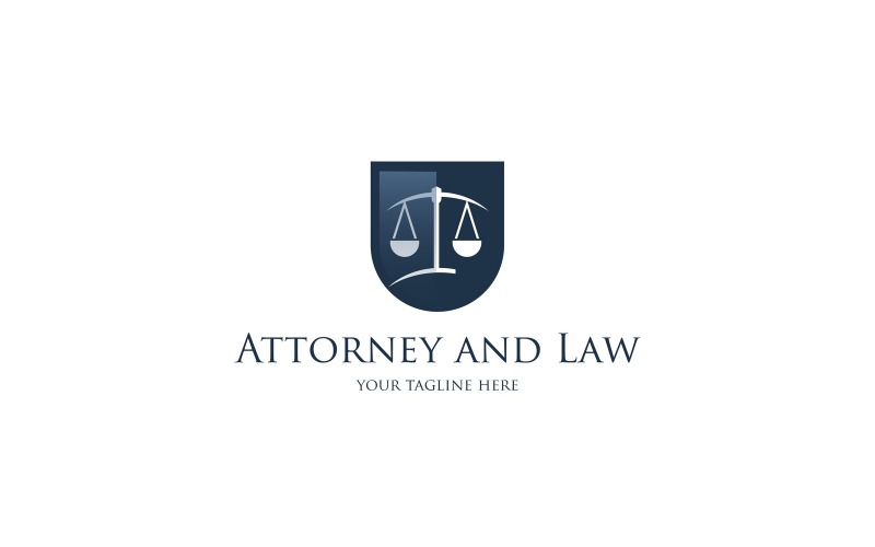 Avukat ve Hukuk Logo Şablonu V4