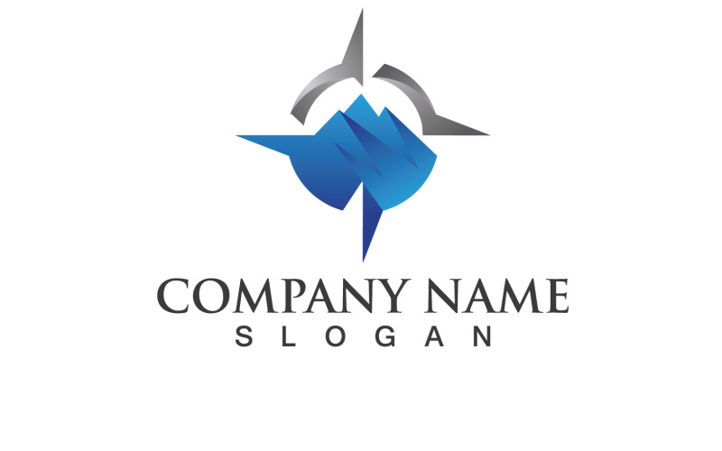 Bussola Logo segni e simboli Vector V3