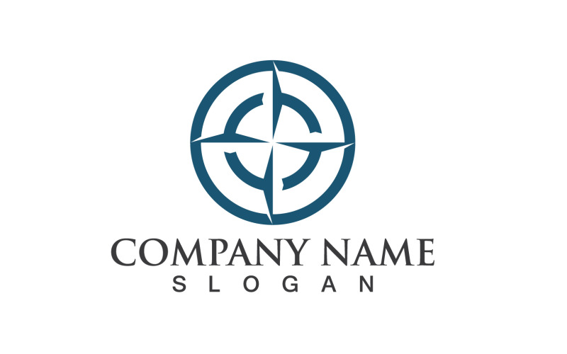 Compass Logo Signs And Symbols Vector V10 - TemplateMonster