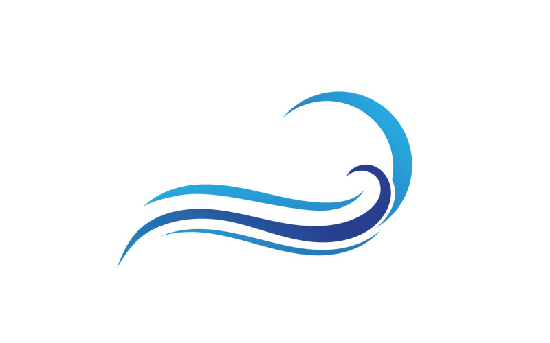 Векторная иллюстрация логотипа Sun And Wave Beach V7