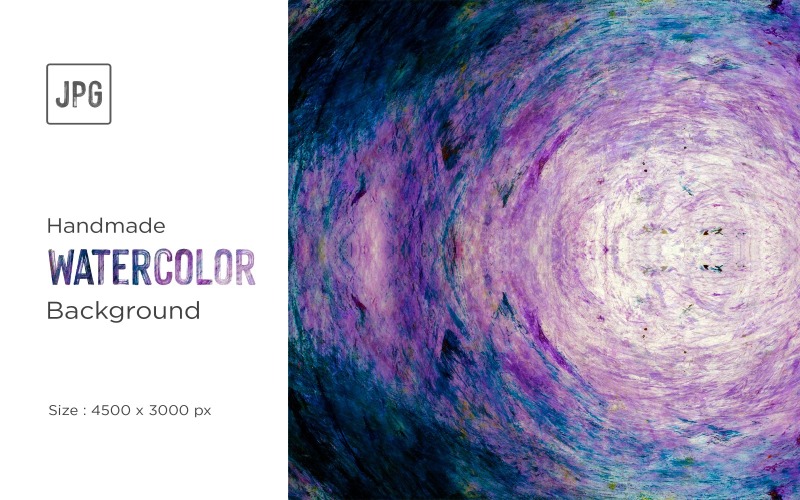 Fond de galaxie de couleur de l'eau violette peinte à la main
