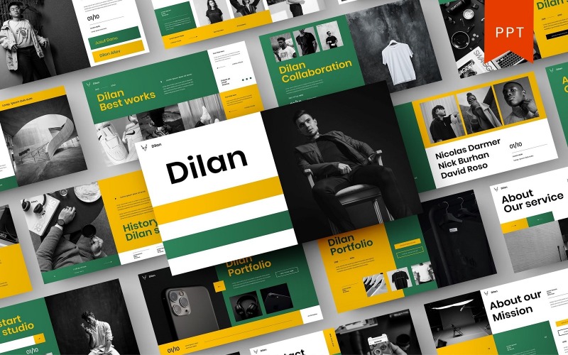 Dilan – Biznes Szablony prezentacji PowerPoint