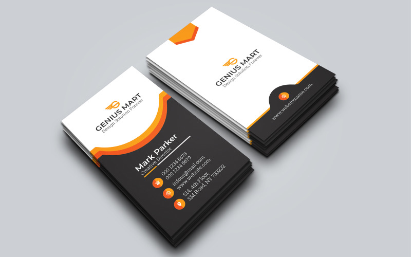 Corporate Business Card Template 120 - TemplateMonster