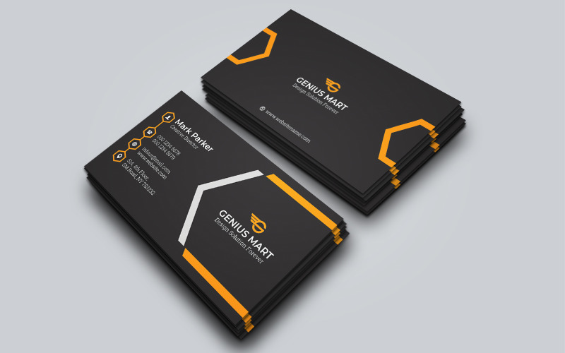 Corporate Business Card Template 122 - TemplateMonster