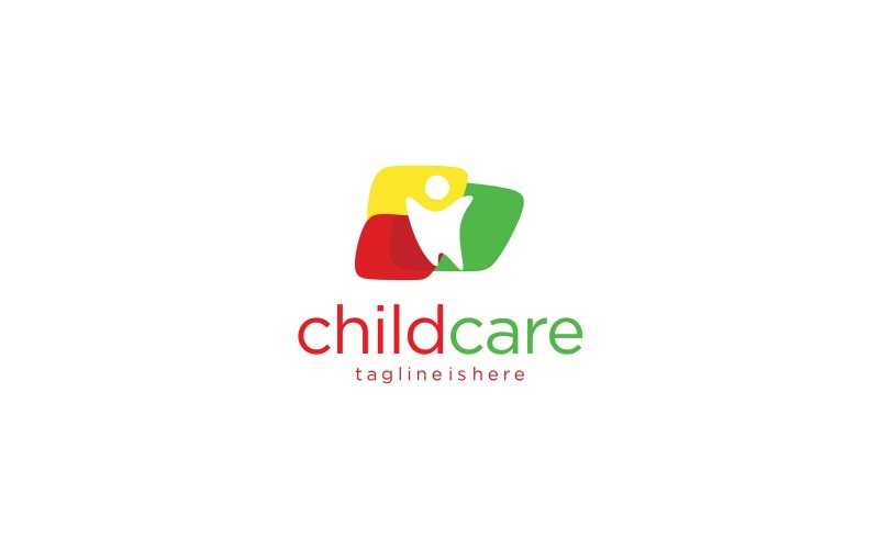 Modèle de logo de soins pour bébés enfant V3