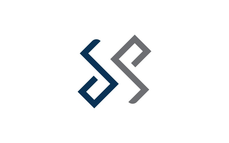 XS brief Vector Logo ontwerpsjabloon V6