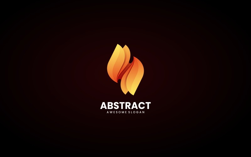 Vektorové abstraktní přechod barevné logo šablonu