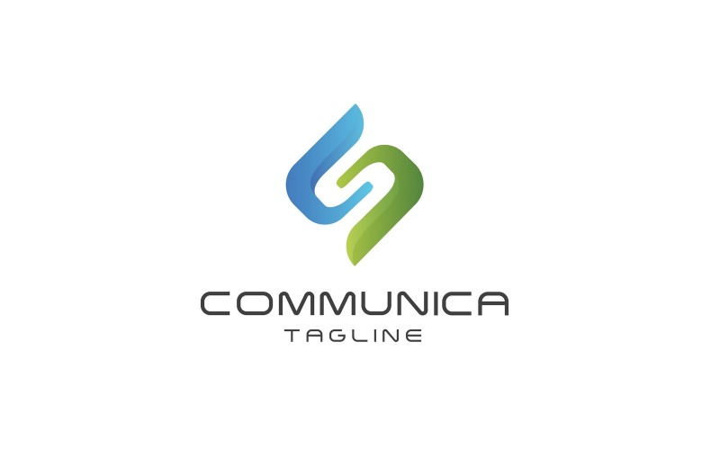 Modèle de logo de communication V3