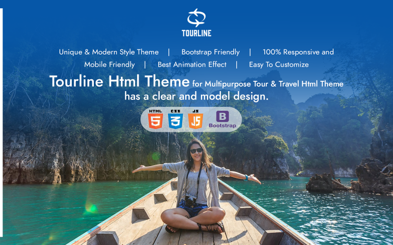 Szablon HTML Tourline Tour i Travel