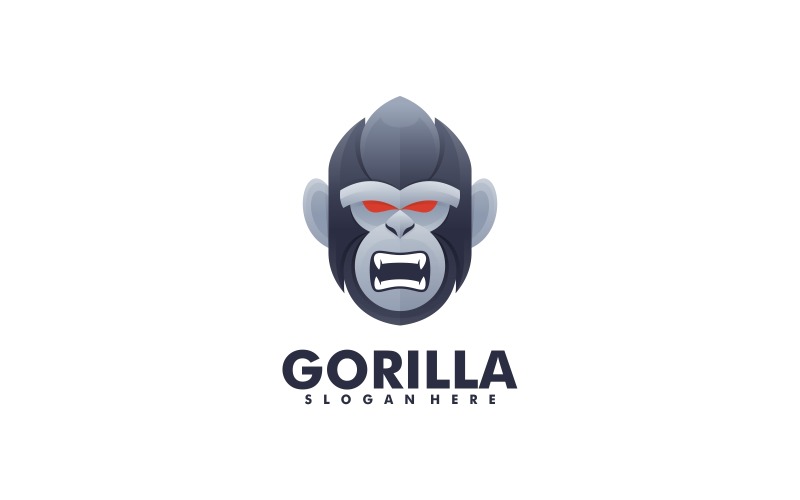 Logo Vector Gorilla Gradient