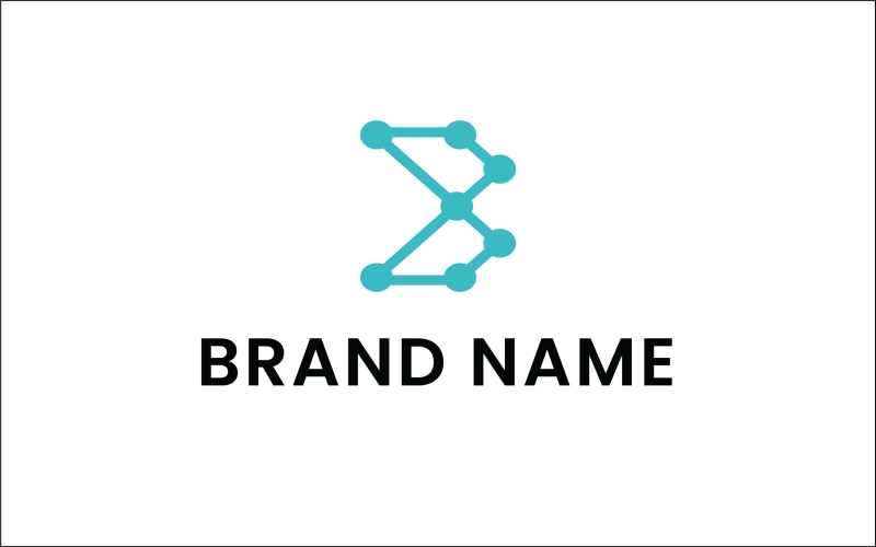 Modèle de conception de logo - Lettre B