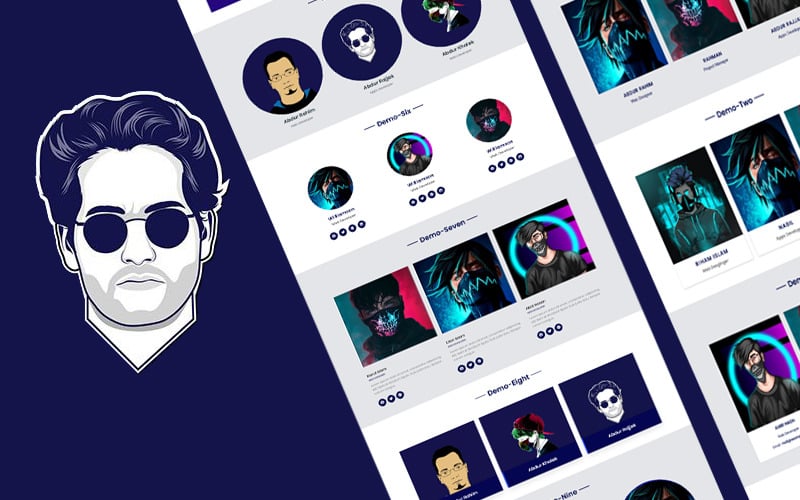 Modello di interfaccia utente reattiva Wing-Team HTML5