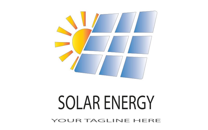 Solar Energy Logo For Green Energy