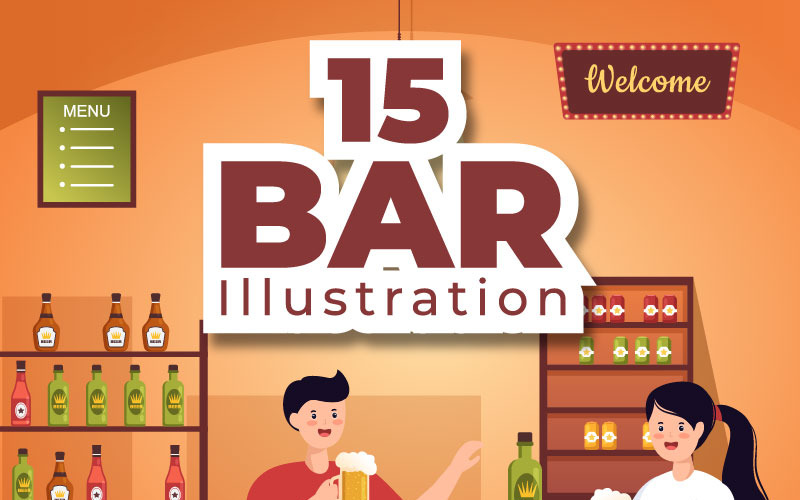15 Bar veya Pub Karikatür Çizimi