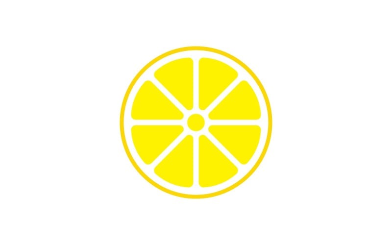 Citroen vers fruit Vector Logo ontwerpsjabloon V14