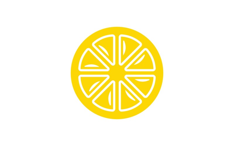 Citron Fresh Fruit Vector Logo Design Mall V7