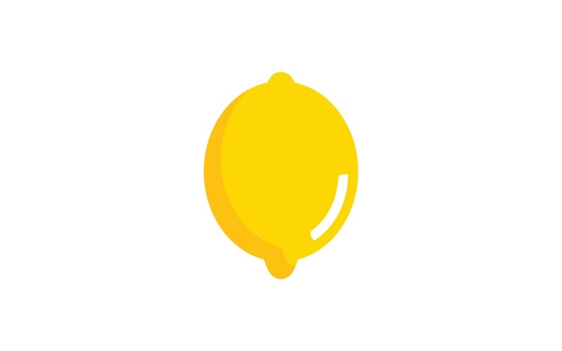 Modèle de conception de logo vectoriel de fruits frais au citron V11