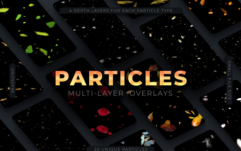 Paquete de partículas multicapa