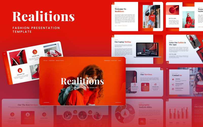 Realitions - модний шаблон Google Slides