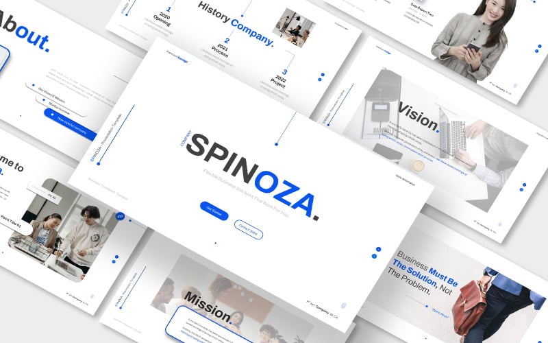 Spinoza Business Google Slides-Präsentationsvorlage