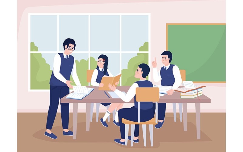 Gör bra gruppprojektillustration