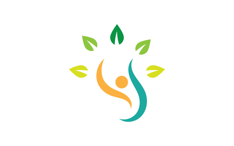Modèle de conception de logo vectoriel de logo de personnes de succès V3