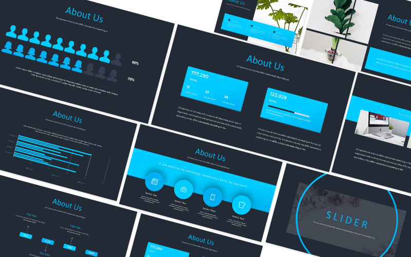 Slider Google Slides-Vorlage