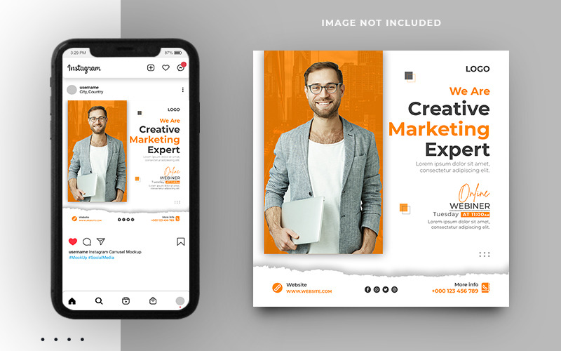 Social-Media-Marketing-Agentur Post-Banner-Template-Design
