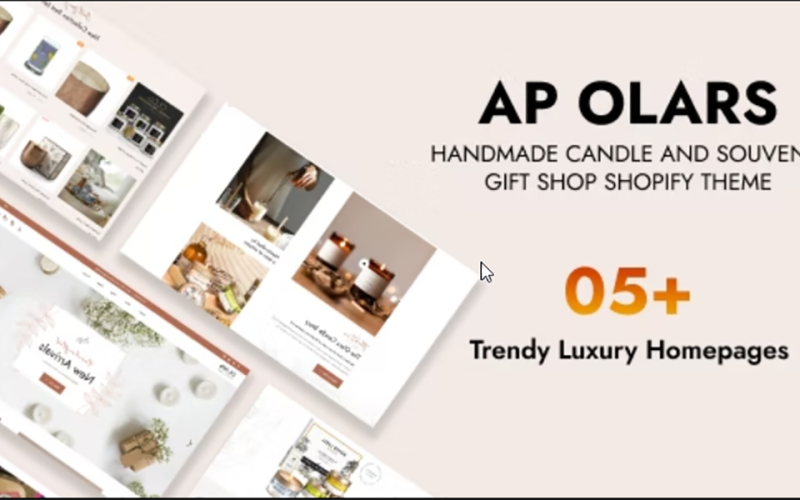 TM Olars – Kézzel készített gyertya és szuvenír ajándékbolt Shopify téma