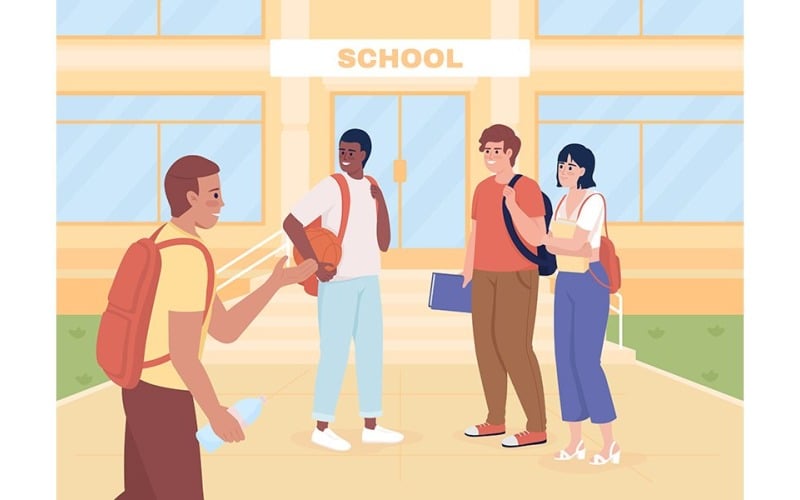 Välkommen tillbaka till skolan Illustration