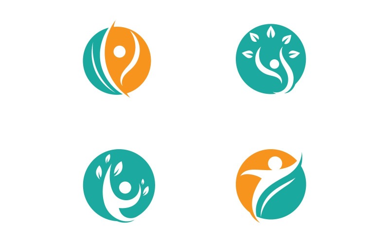 Успех Люди логотип векторный логотип дизайн шаблона V13