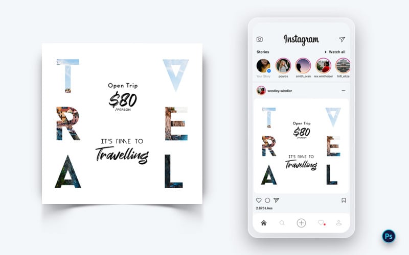 Travel Explorer und Tour Social Media Post Design Template-09