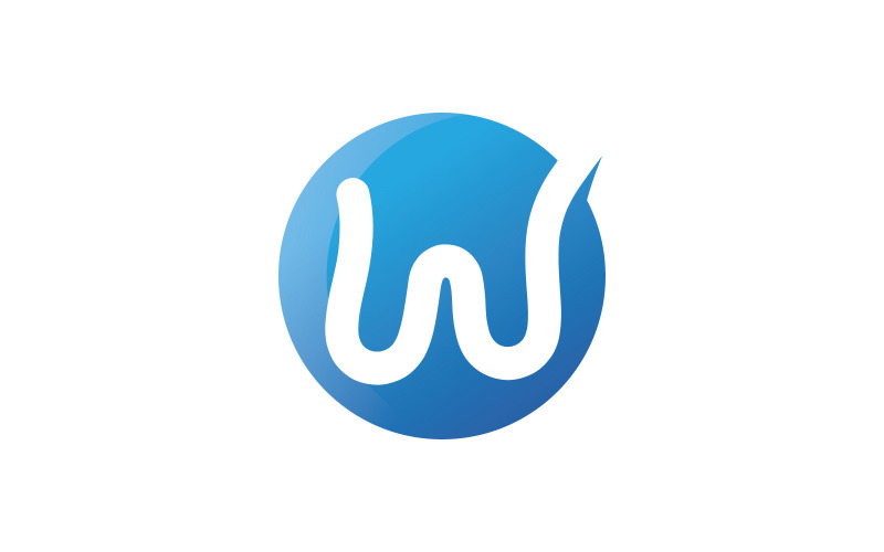 W Letter Logo Vector Logo Design Mall V3