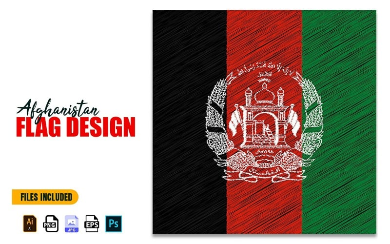 19 août Illustration de conception de drapeau de la fête de l'indépendance de l'Afghanistan