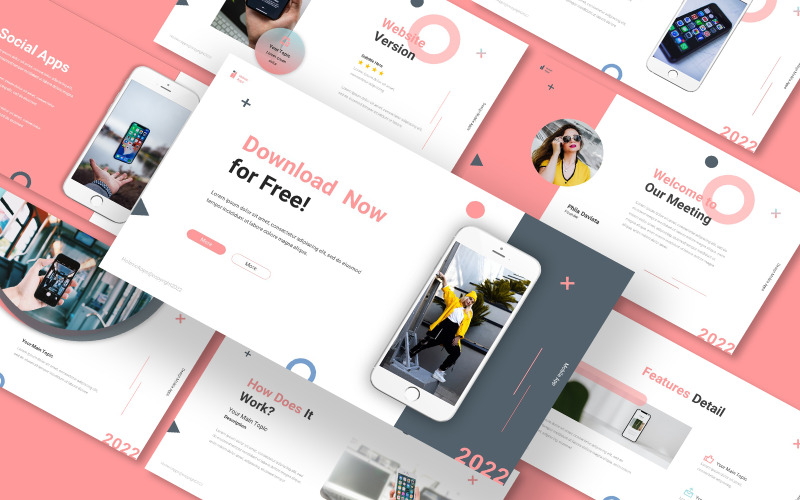 Holmic Mobile Apps Plantilla de diapositivas de Google
