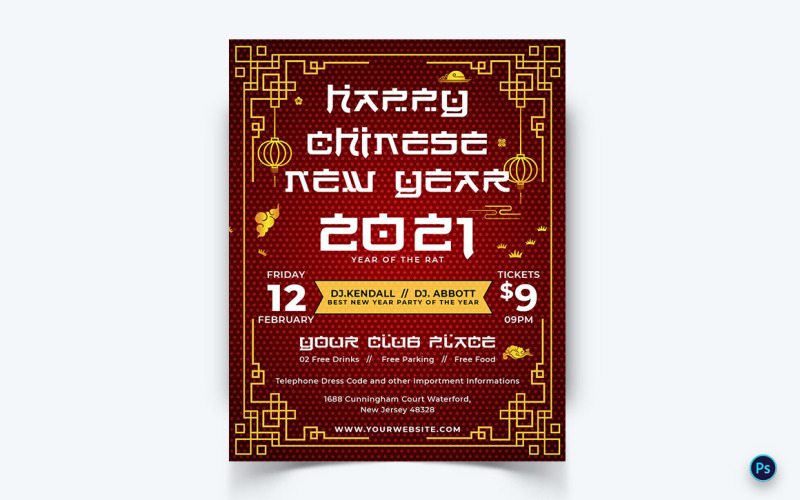 Chinesisches Neujahrsfest Social Media Instagram Feed-11