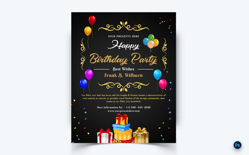 Urodziny Party Celebration Social Media Instagram Feed-11