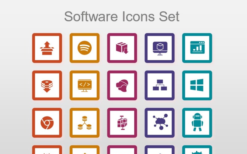 图形集-软件 Iconset 模板