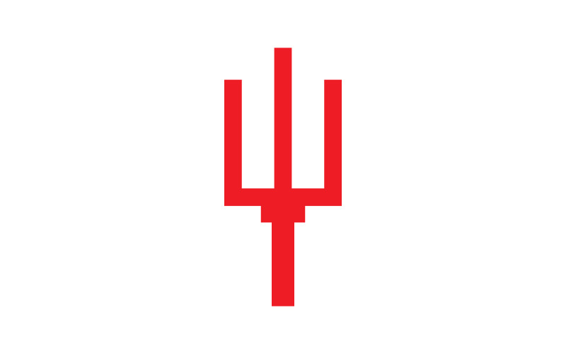 Trident Vector Logo ontwerpsjabloon V2