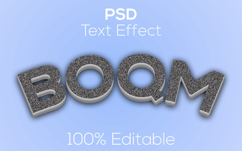 BOQM | Moderner Boqm Psd-Texteffekt