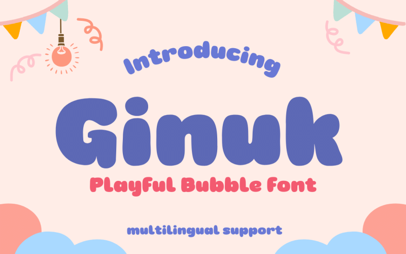 Schriftart im vielseitigen Ginuk-Stil