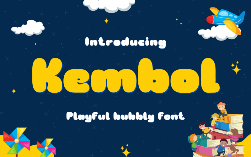 Уникальное сочетание шрифтов Kembol font